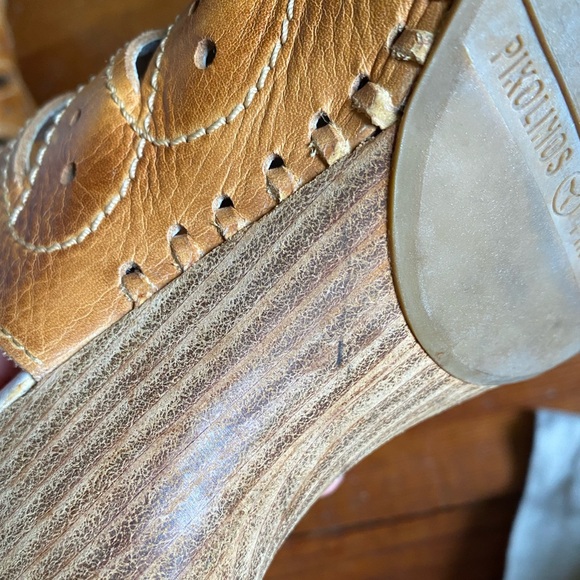 Pikolinos Leather Slingback Cutout Sandals - Picture 12 of 15